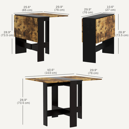 Mesa plegable multiusos con tablero abatible para ahorrar espacio
