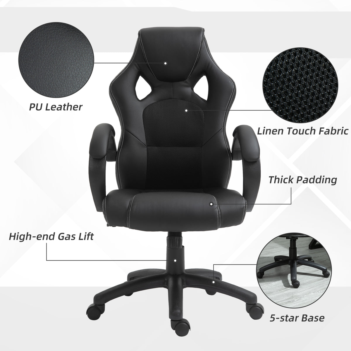 Ergonomic Gaming Chair Adjustable Height