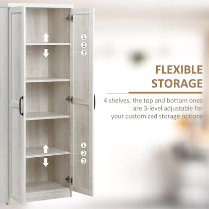 5-Tier Kitchen Pantry Cabinet with Doors