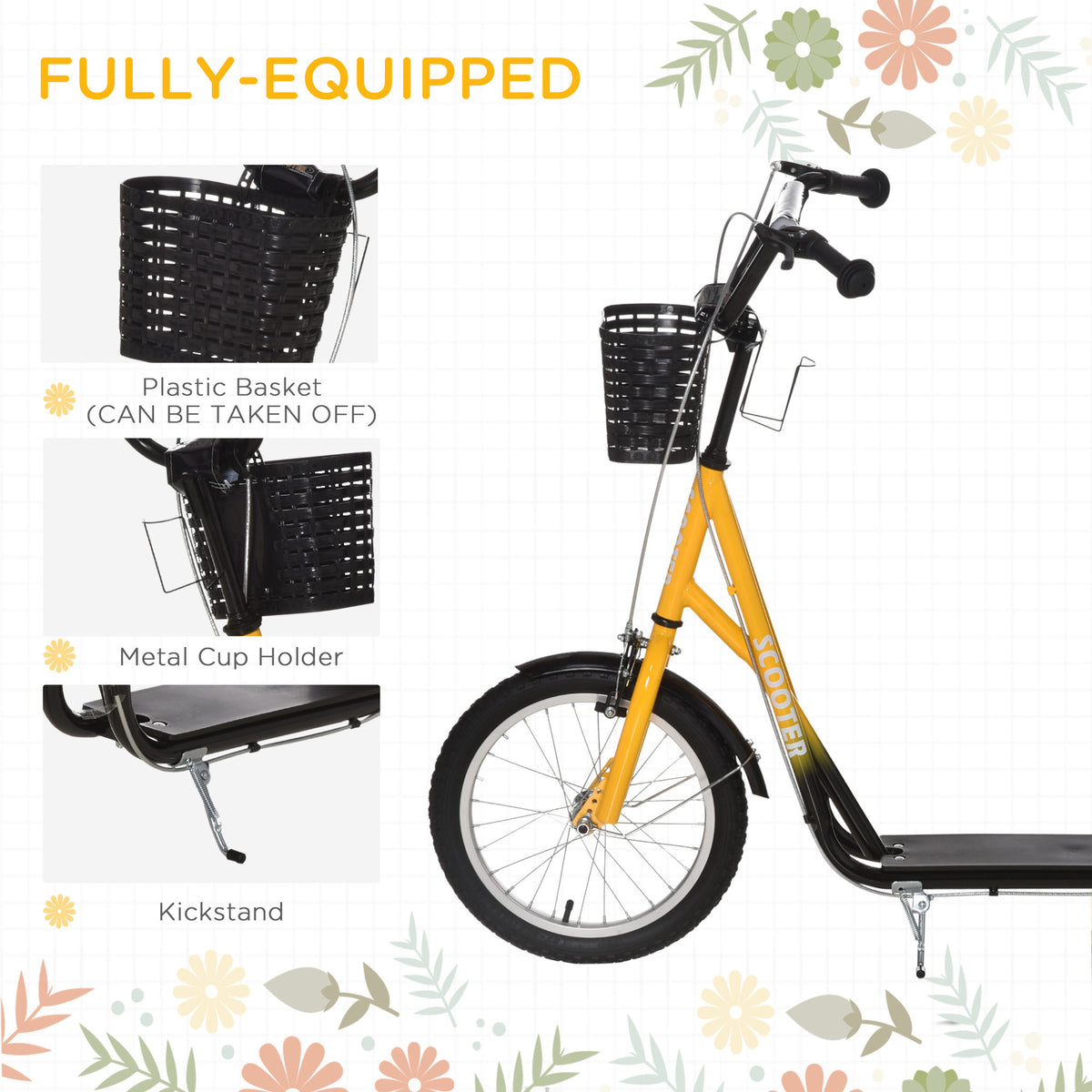Patinete para niños con manillar ajustable