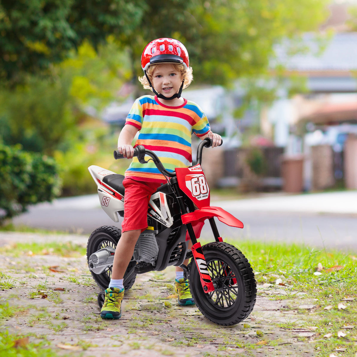 Electric Kids Motorcycle 12V with Training Wheels