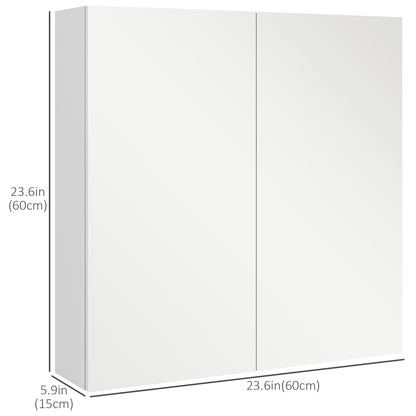Wall mounted mirrored medicine cabinet