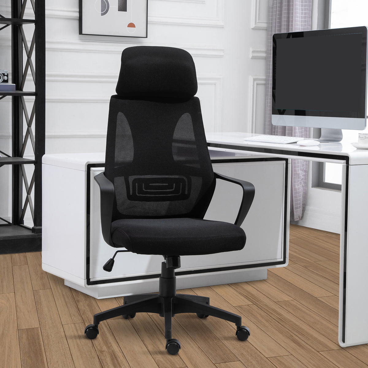 Ergonomic Office Chair with Adjustable Headrest