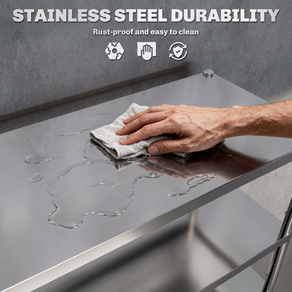 5-Tier Stainless Steel Kitchen Storage Bakers Rack