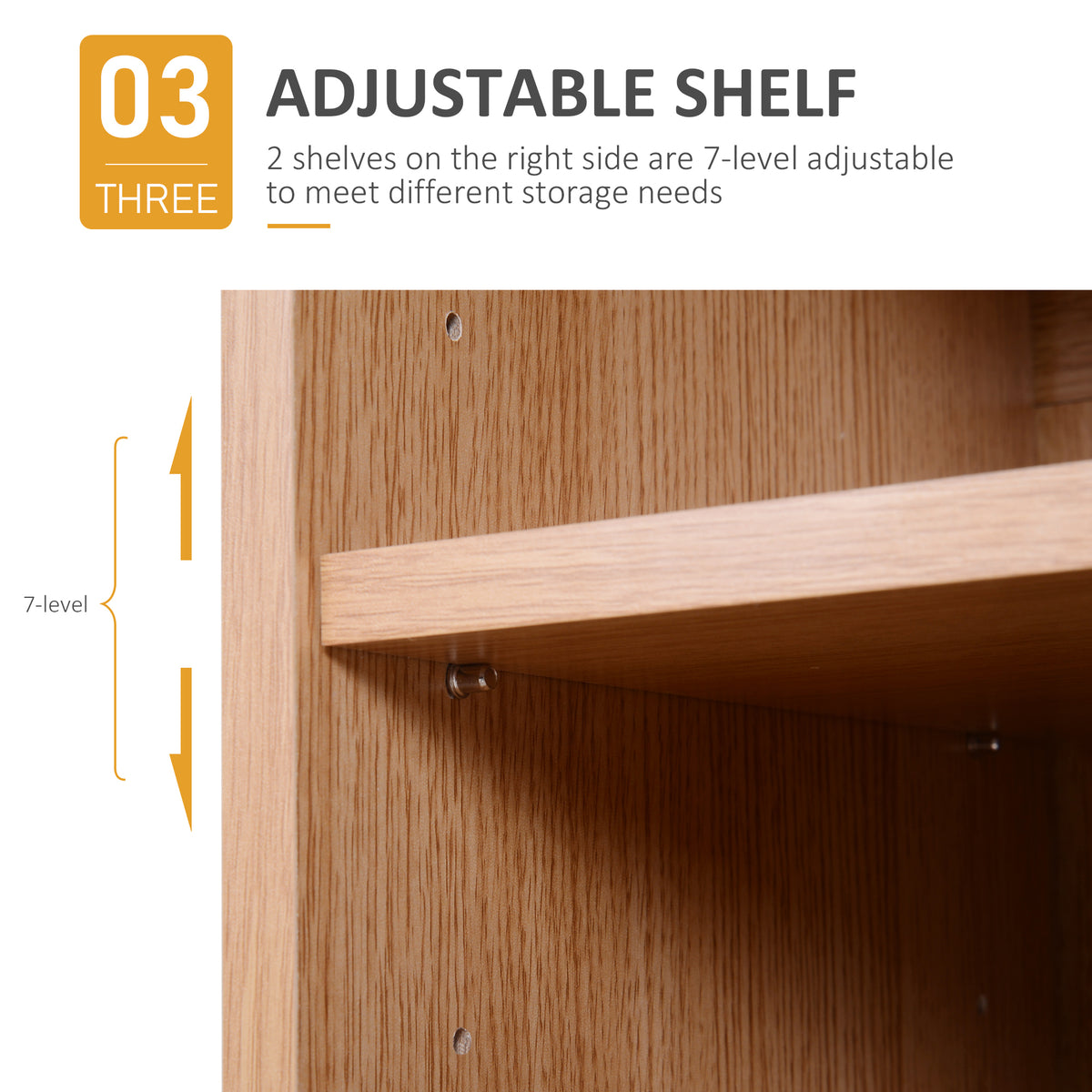 Mueble zapatero independiente de 3 estantes