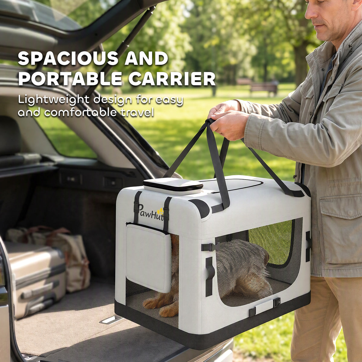 Soft-sided pet carrier bag
