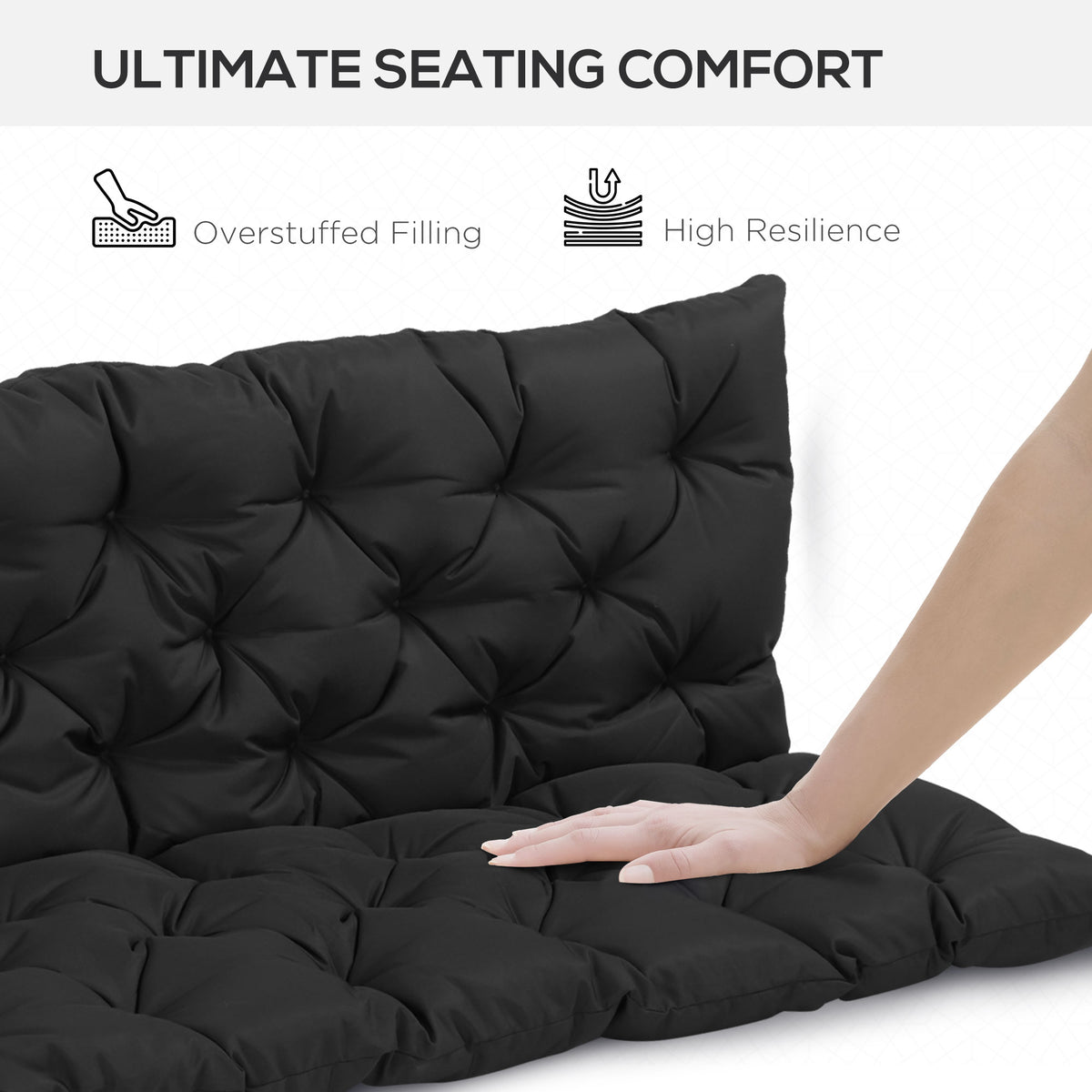 Replacement Cushions for 3 Seater Outdoor Bench