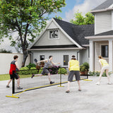 Portable regulation size pickleball net with carrying bag
