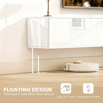 Modern floating wall TV stand
