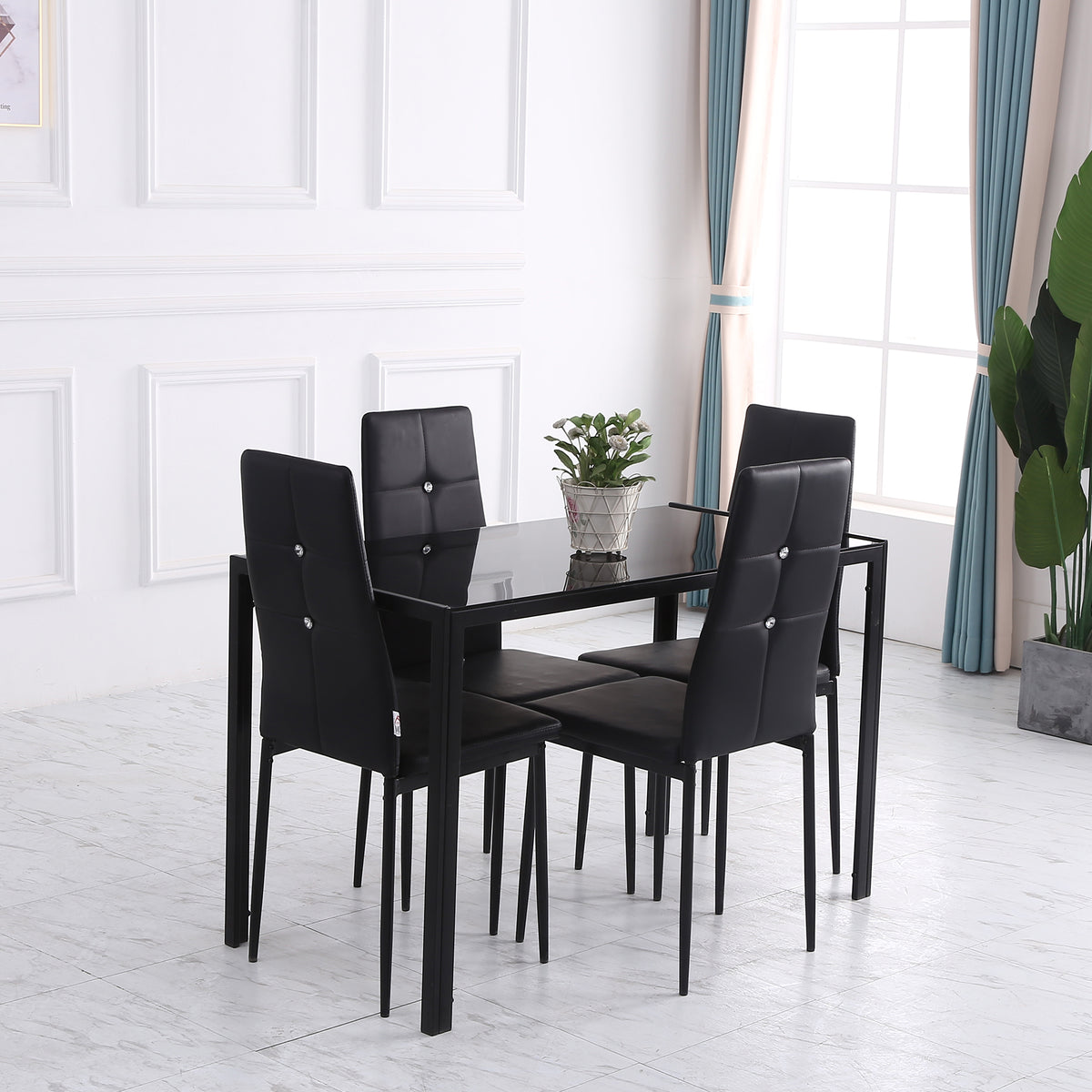 Tufted Dining Side Chairs Set of 4