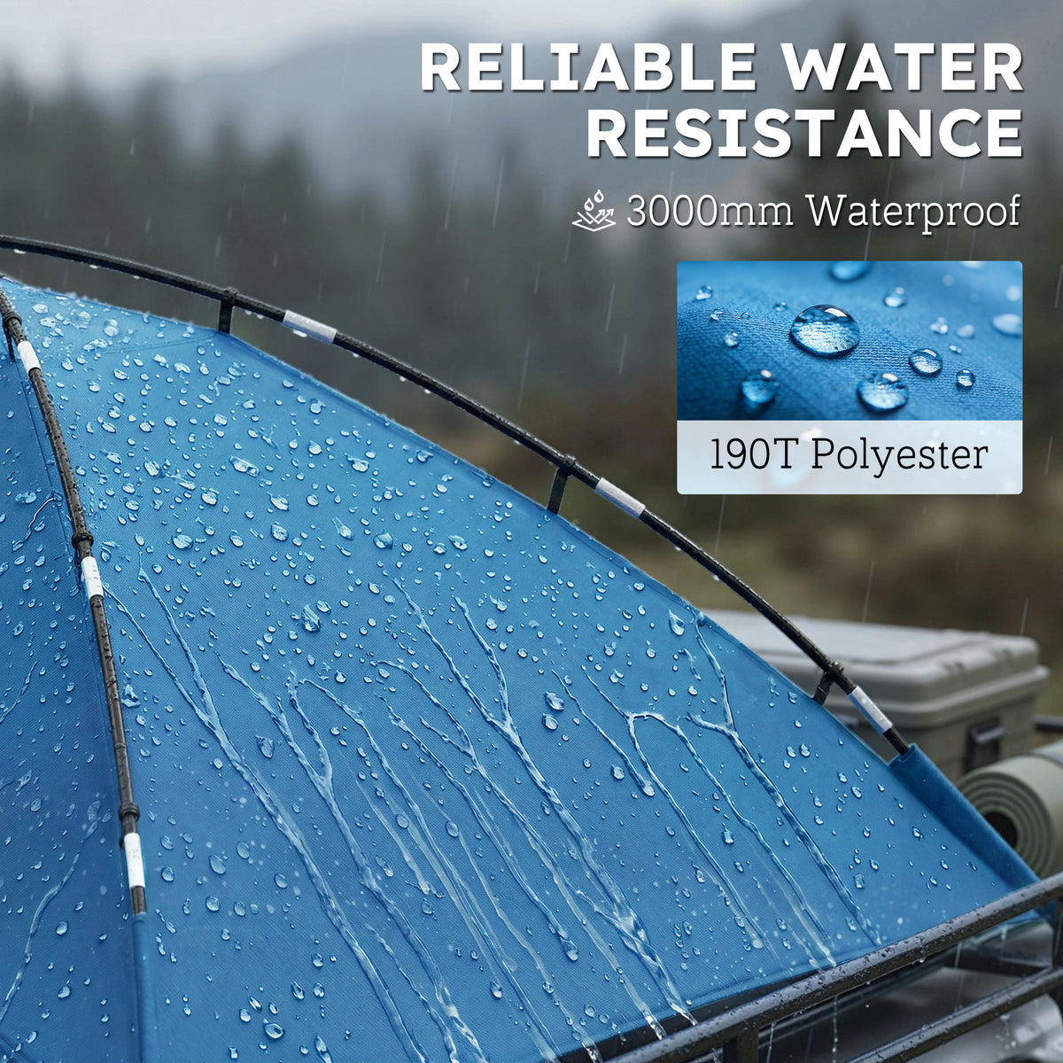 Toldo lateral impermeable de 3000 mm para SUV con bolsa de transporte