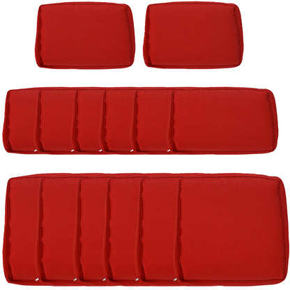 Patio cushion covers set 14 pieces polyester
