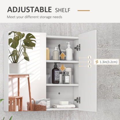 Wall mounted mirrored medicine cabinet