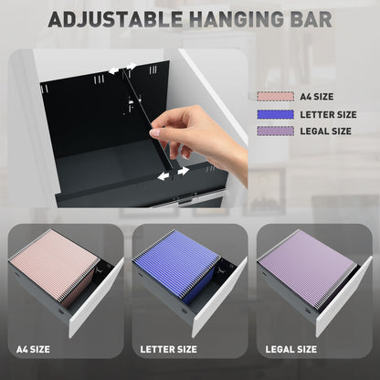 Vertical office filing cabinet lockable