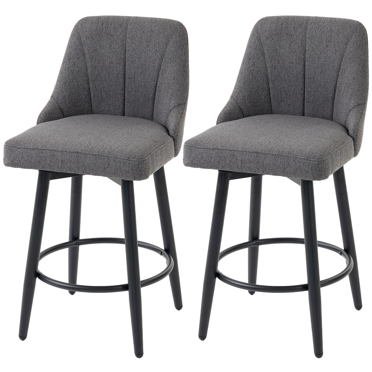 Modern swivel bar stools — Set of 2