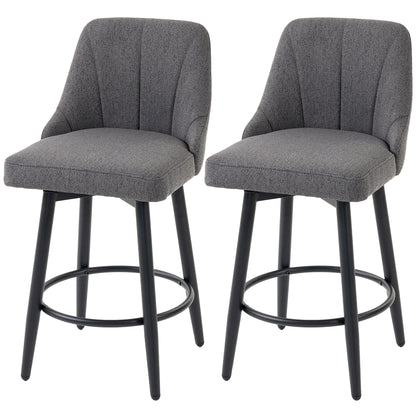 Modern swivel bar stools — Set of 2