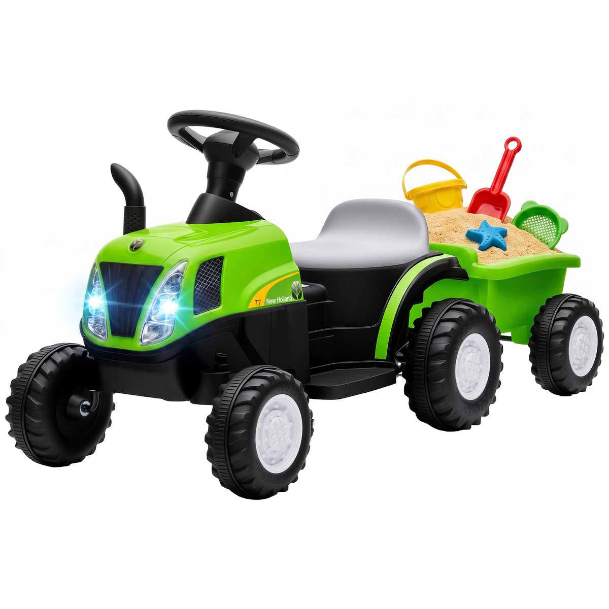 Kids Electric Ride On Tractor with Trailer
