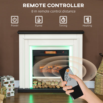 Chimenea eléctrica con repisa de 105 cm