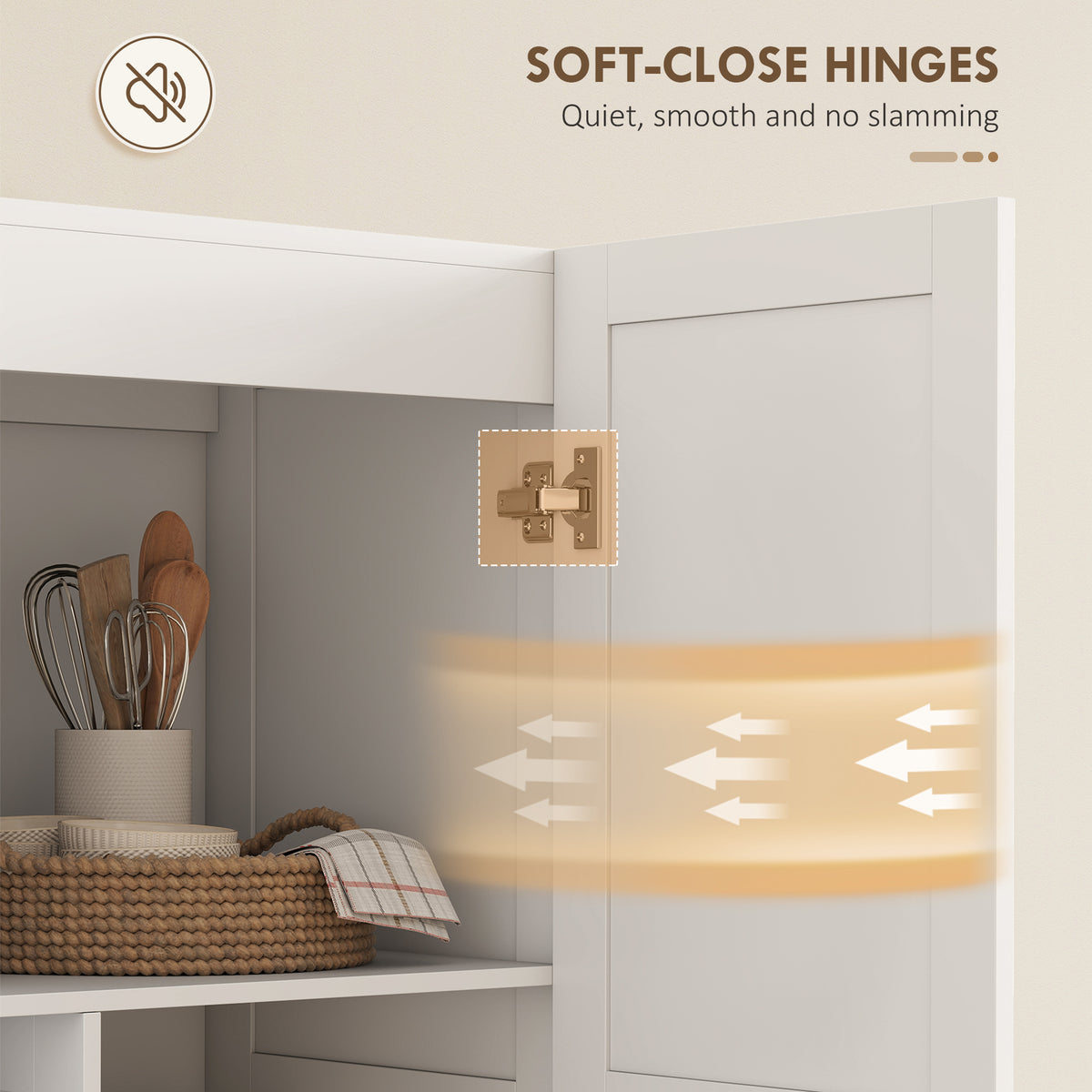 Farmhouse pantry kitchen storage cabinet