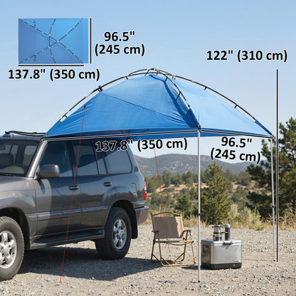 Toldo lateral impermeable de 3000 mm para SUV con bolsa de transporte