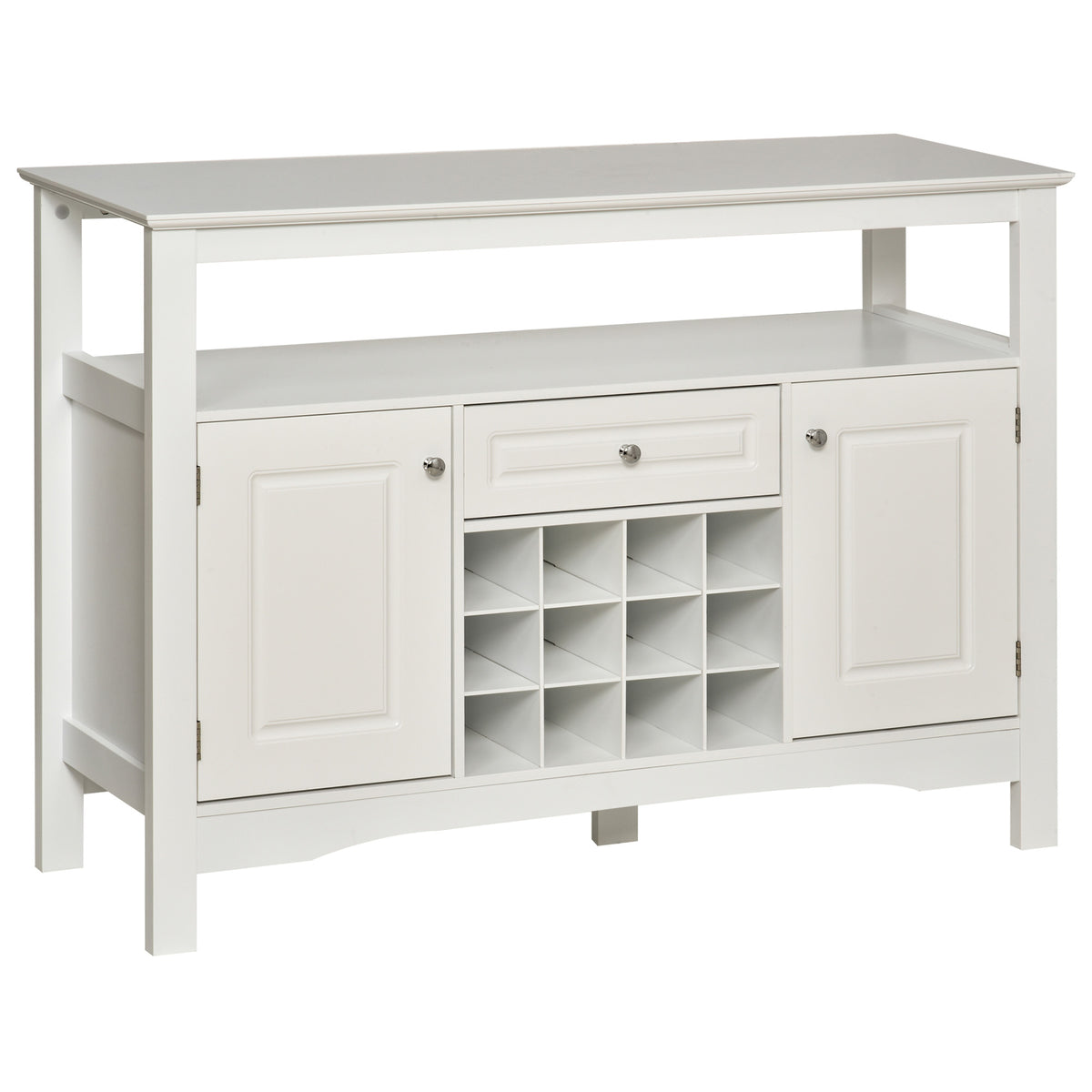 Modern kitchen buffet cabinet with wine rack