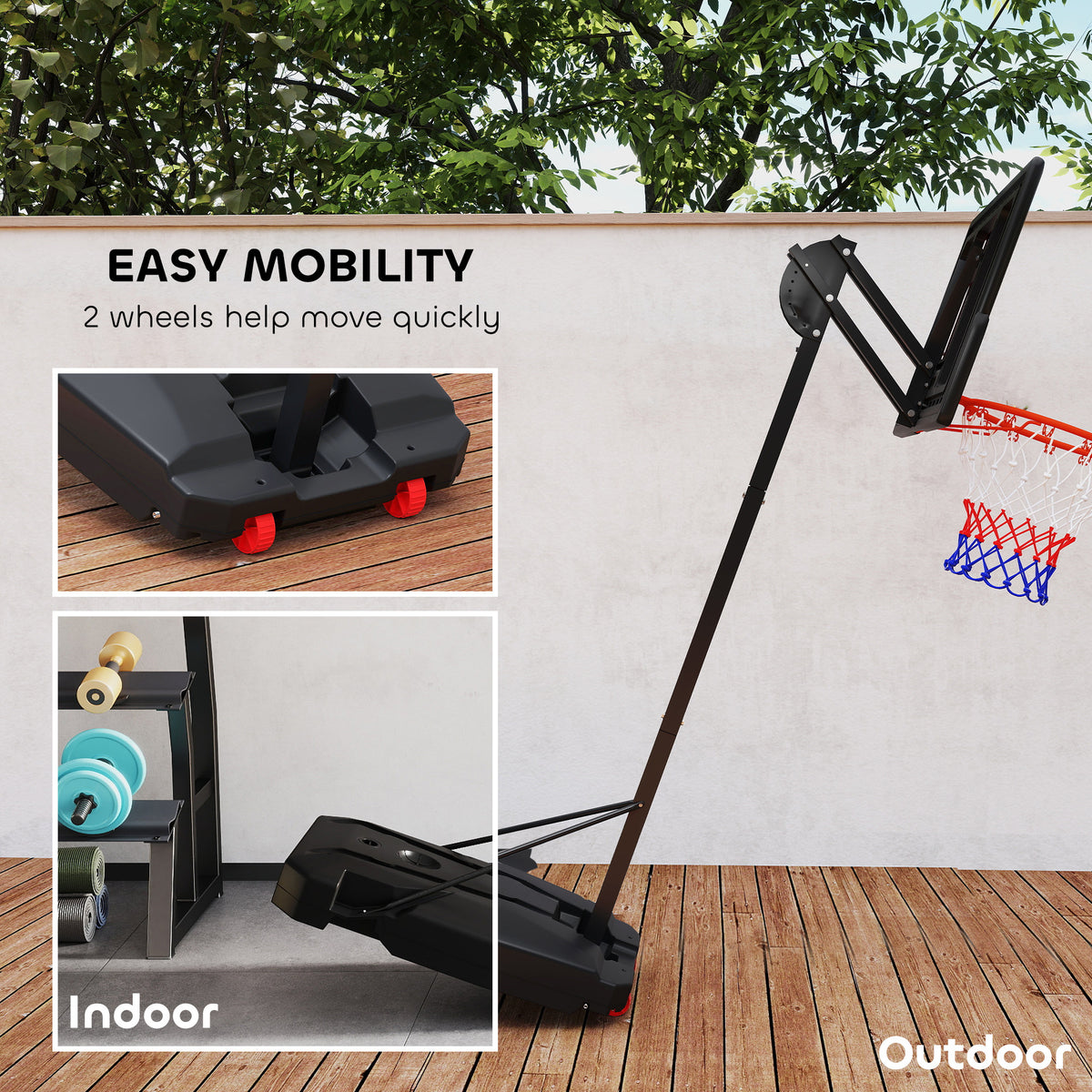 Kids adjustable basketball hoop