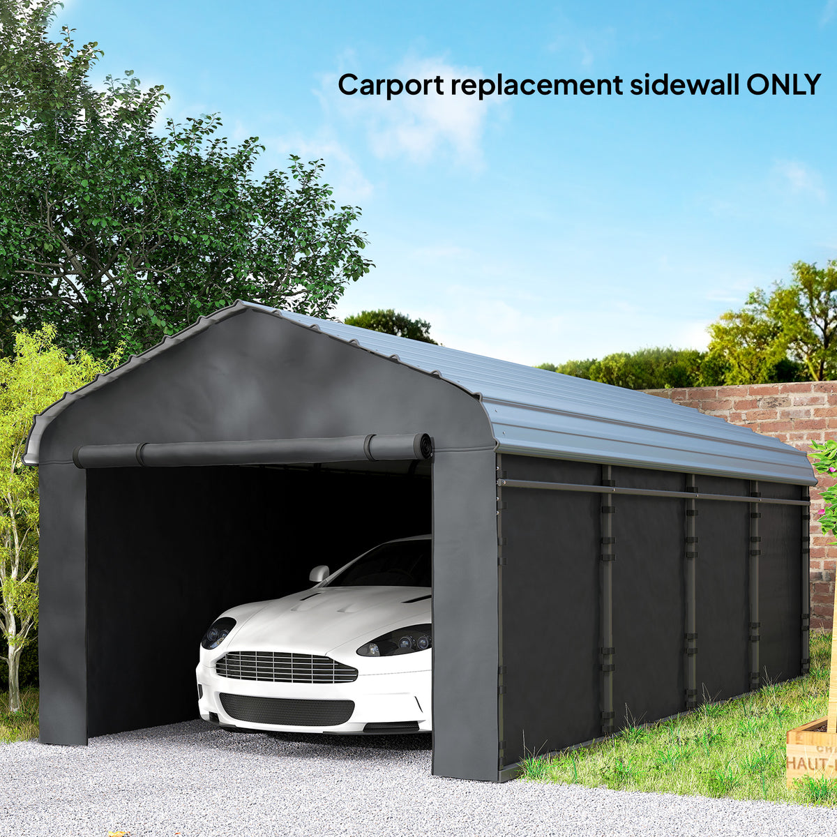 Carport Replacement Sidewall Set 10' x 15'