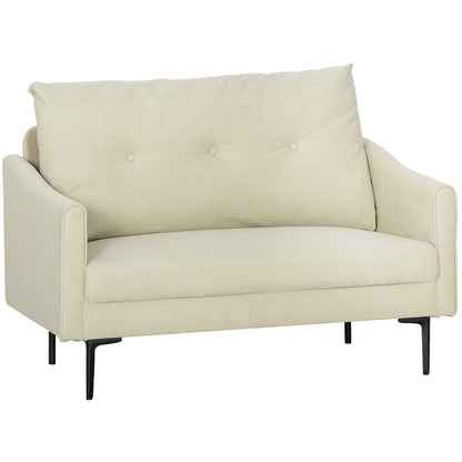 2-Seater Sofa Modern Velvet Button Tufted