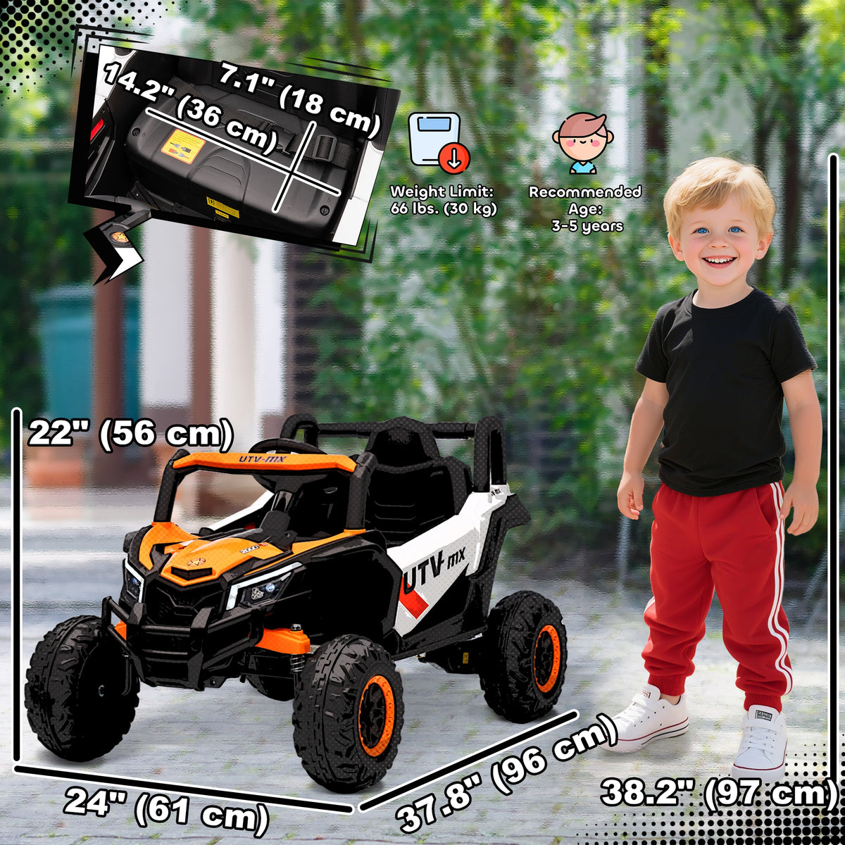 12V Kids Ride On Car with Remote Control