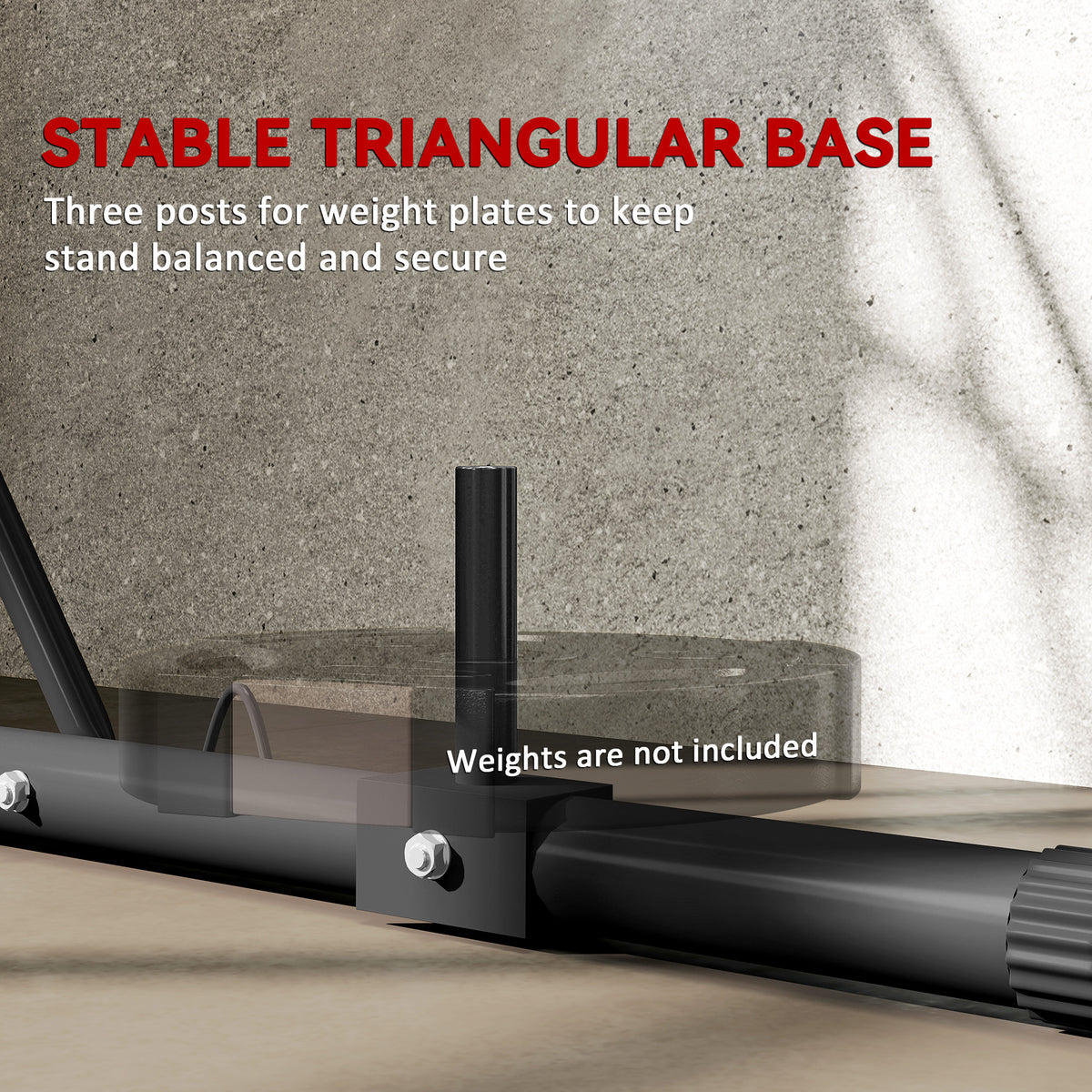 Soporte plegable para saco de boxeo con altura ajustable