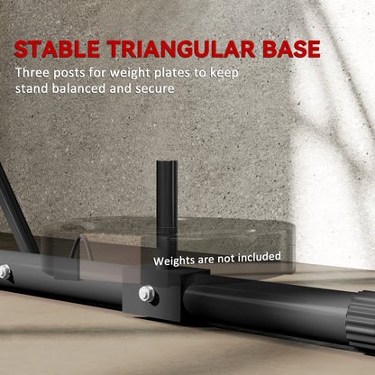 Soporte plegable para saco de boxeo con altura ajustable