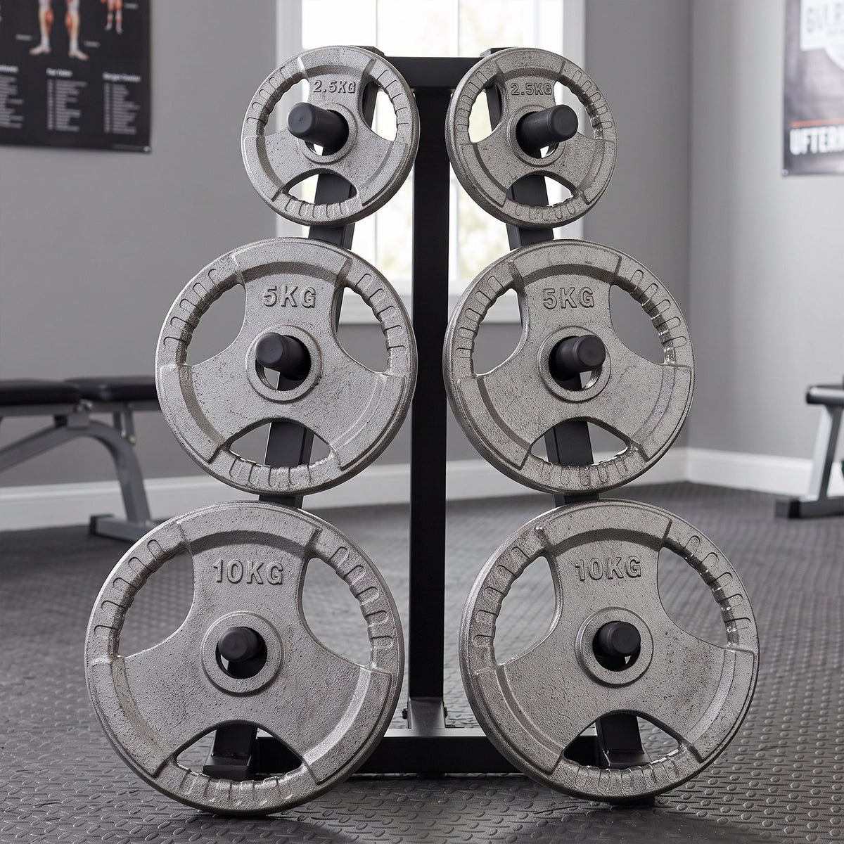 Grip Weight Plate Set for Strength Training — Set of 6