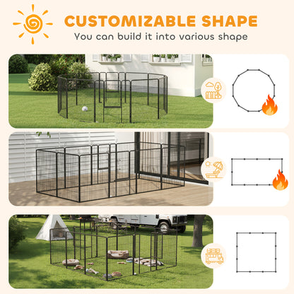 Dog Playpen 12 Panel with Gate 39 inches