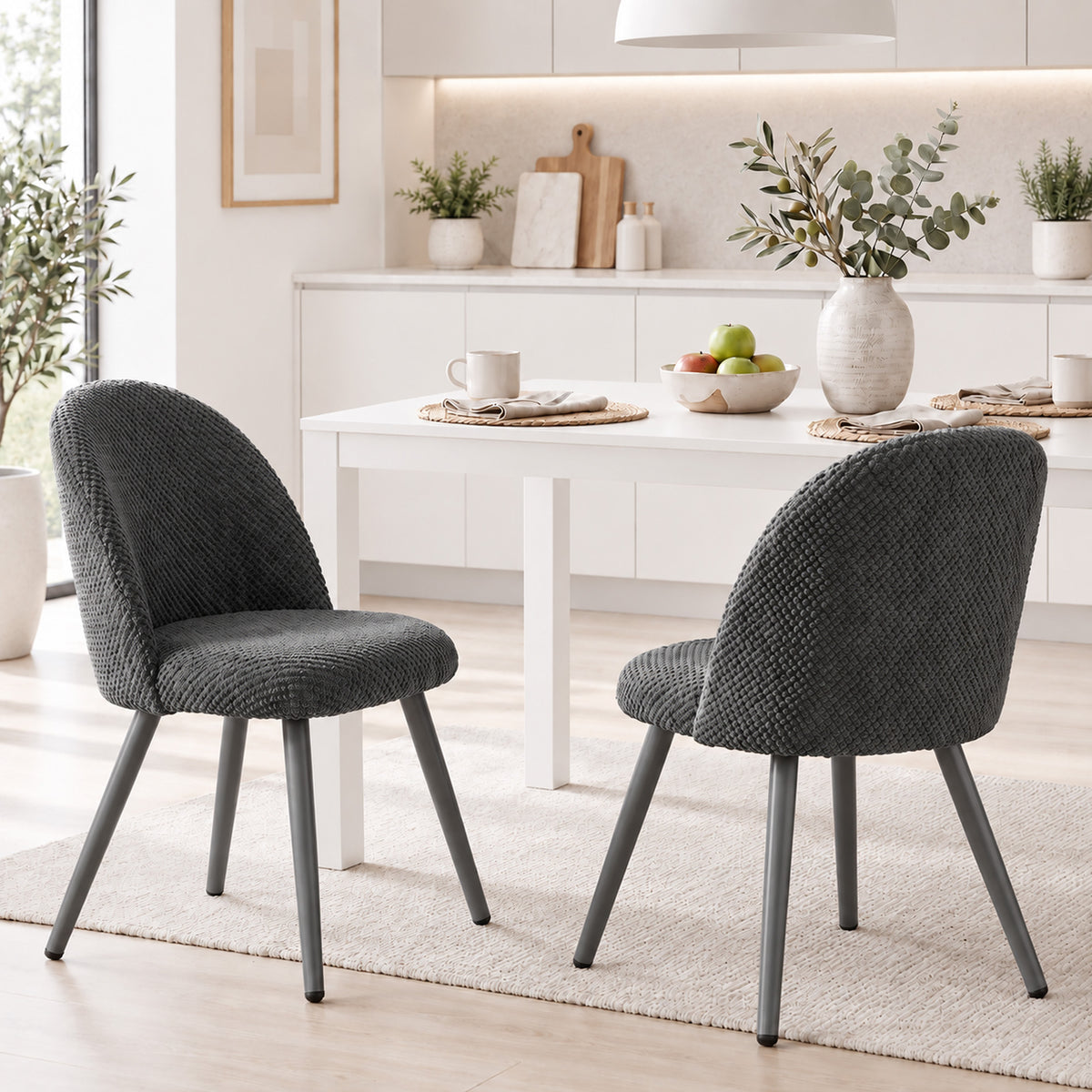 Dining Chairs Velvet Upholstered Set of 2