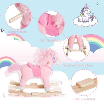 Plush Rocking Horse with Realistic Sounds