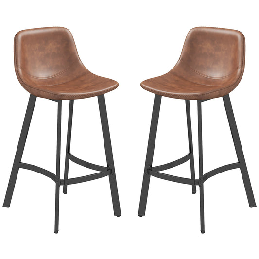 Counter Height Stools with Back — Set of 2