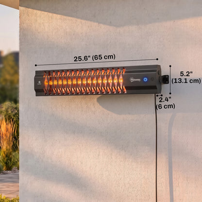 1500 W Electric Wall-Mounted Infrared Patio Heater