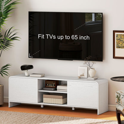 Mueble de TV estilo nórdico con armarios y estantes