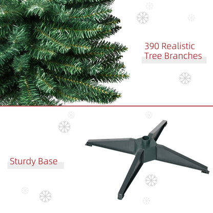 Pino de Navidad artificial delgado estilo lápiz 6 pi
