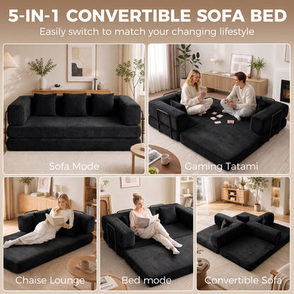 Sofá cama sin estructura de espuma de alta densidad