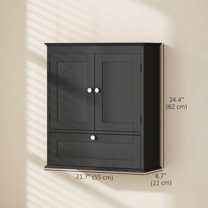 Armario de pared para baño con estante ajustable