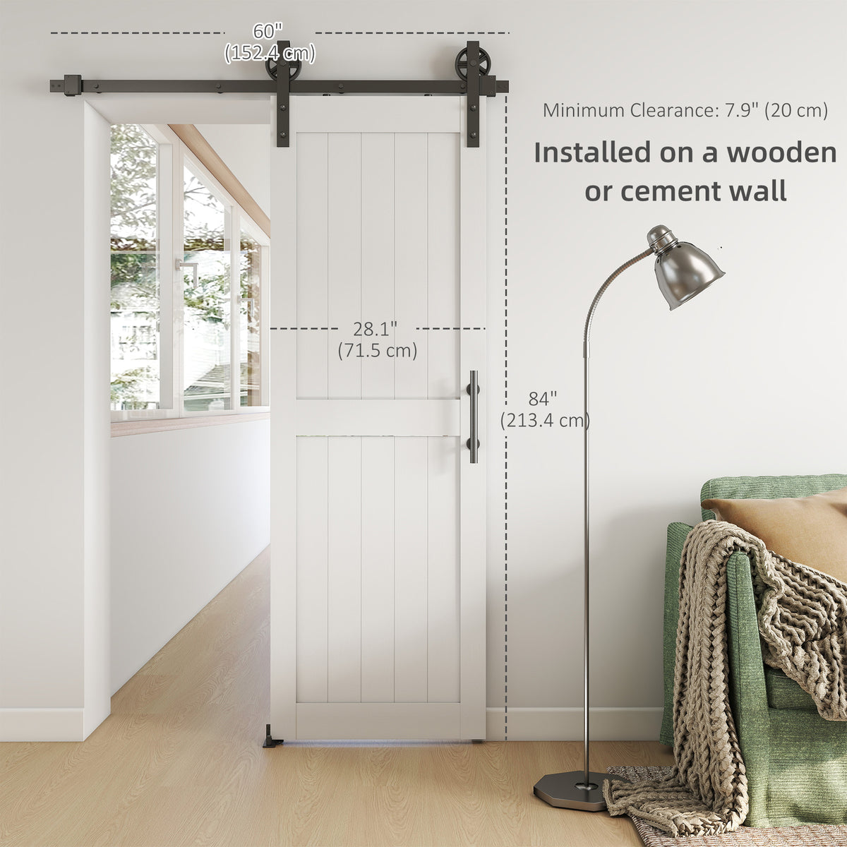 Waterproof sliding barn door