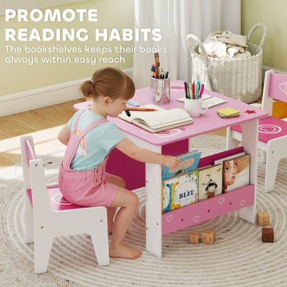 Conjunto de mesa y sillas para niños — Lote de 3