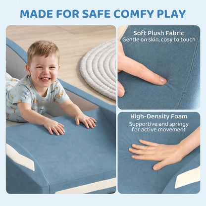 Toddler foam climbing toy and convertible ball pit