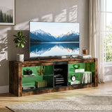 ਸਟੋਰੇਜ ਵਾਲਾ ਰਸਟਿਕ LED TV ਸਟੈਂਡ