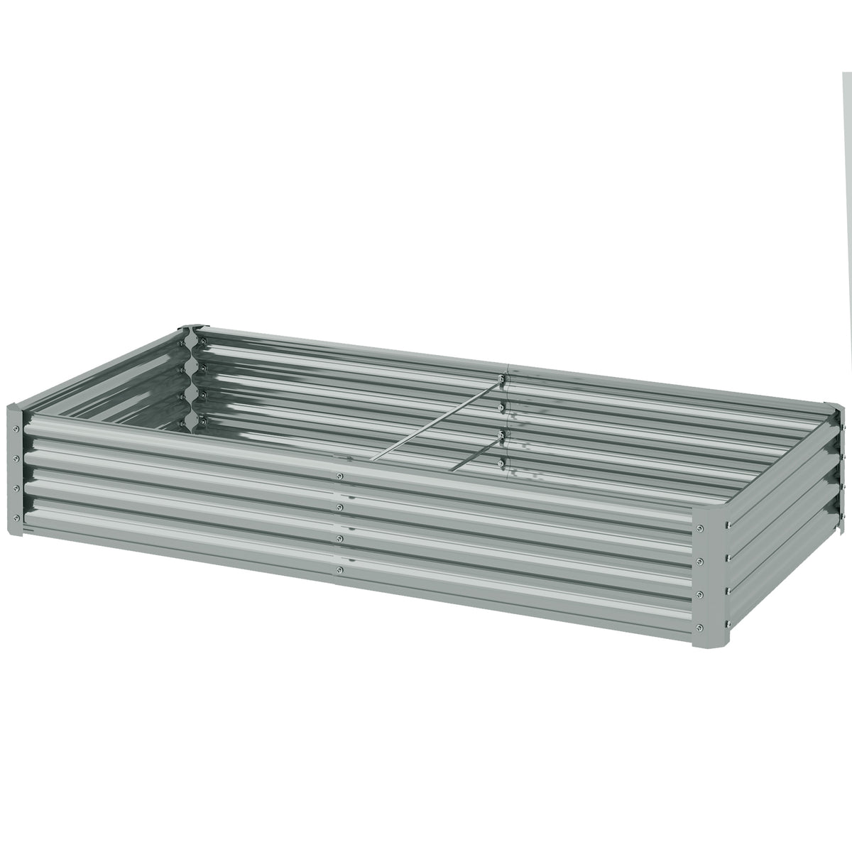 Raised Garden Bed Galvanized Steel 180 x 90 cm