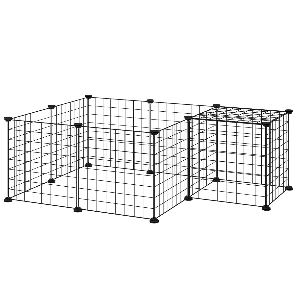 Modular Pet Playpen 12 Panels Small Animals
