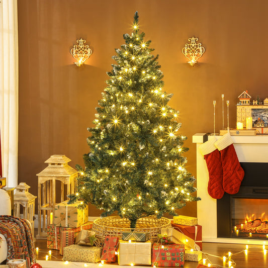 183 cm Frosted Prelit Christmas Tree