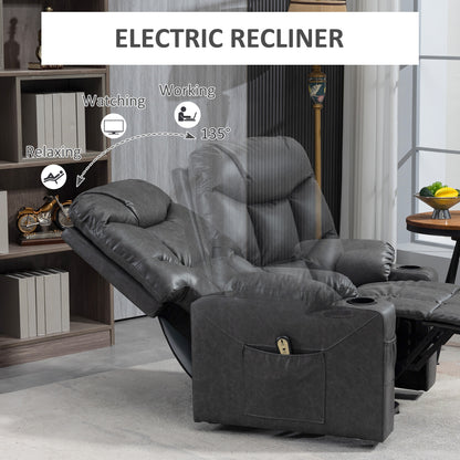 Electric Power Lift Recliner Chair with Cup Holders