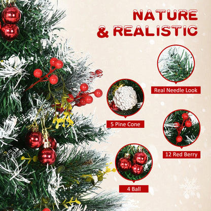 Pre-Lit Artificial Christmas Trees 2 ft — Set of 2